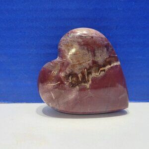 Vintage Polished Petrified Wood Heart